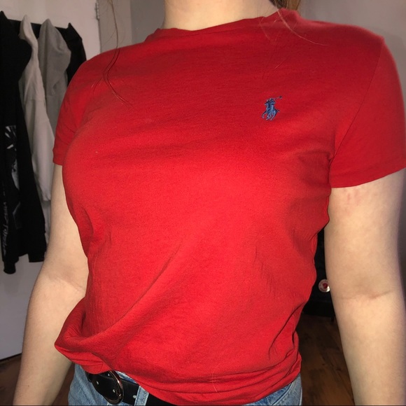 Ralph Lauren basic red tee - Picture 2 of 3